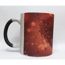 Ver imagem 2 de CANECA DE CERÂMICA RESINADA MÁGICA COM GLITTER PRETA (CORAÇÃO)