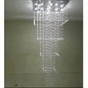 Ver imagem 3 de luminária de cristal com 3,10m de altura, para vão de escada,pé direito duplo,base de inox 70x70cm