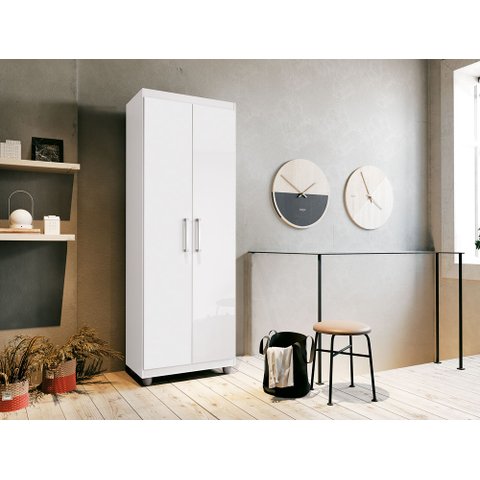Armário Multiuso Roma 2 Portas Sapateira / Lavanderia 1,90 Altura