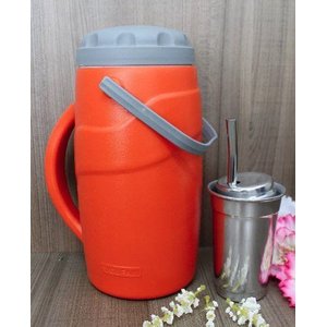 Kit Tererê Copo D Alumínio + Bomba + Jarra Térmica 2 Litros