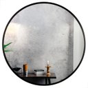 Ver imagem 1 de Espelho Redondo 60cm com Moldura Alumínio Preto