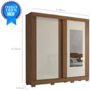 Ver imagem 2 de Guarda-Roupa Roupeiro Panan Ilheus 2 Portas 3 Gavetas com Espelho
