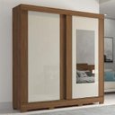 Ver imagem 4 de Guarda-Roupa Roupeiro Panan Ilheus 2 Portas 3 Gavetas com Espelho