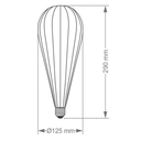 Ver imagem 4 de Kit 2 Lâmpadas Led Taschibra Vintage Fireworks Bt125 E27 Bivolt 2200k Amarelo Âmbar