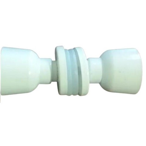 Puxador para Box de Banheiro ou Janela de Vidro Temperado Branco