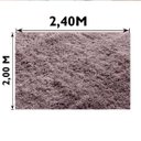 Ver imagem 6 de Tapete Felpudo Sala Quarto e Escritório Antiderrapante Fofo Casa Dona 200x240cm Cinza