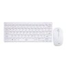 Kit Teclado e Mouse Wireless Sem fio ULTRA SLIM Compacto Branco TM405 - OEX - 1