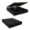 Ver imagem 2 de Cama Box Baú Queen 158x198x42 Califórnia Preto Sofá Casa