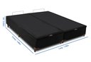 Ver imagem 3 de Cama Box Baú Queen 158x198x42 Califórnia Preto Sofá Casa