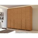 Ver imagem 3 de Guarda-Roupas Casal 6 Portas 8 Gavetas com Pés 100% MDF Imperatore - Lp - Rei de Casa Amendoa Clean