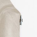 Ver imagem 2 de Conjunto Cabeceira Painel Estofada para Cama de Solteiro - Bege