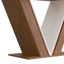 Ver imagem 4 de Mesa de Jantar Retangular Tampo Chanfrado Curvo Rute DJ Móveis Freijó/Off White