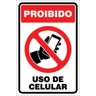 Placa Proibido do Uso Celular - 30x20 - 1