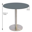 Ver imagem 4 de Mesa Bistrô Beta 112,50 Cm (alt) Disco Redondo Tampo Mdp Redondo 60 Cm (larg) X 2,50 Cm (alt)