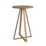 Mesa Lateral de Apoio com Pés Metálicos 40x40cm 27939 Artesano - Hanover/dourado - 2