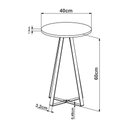 Ver imagem 5 de Mesa Lateral de Apoio com Pés Metálicos 40x40cm 27939 Artesano - Hanover/dourado