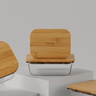 Conjunto de 04 Potes de Vidro Conserve It Bamboo Invicta - 4