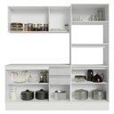 Ver imagem 3 de Armário de Cozinha Completa 100% Mdf 190cm Smart Branco Brilhante Madesa 01 Branco