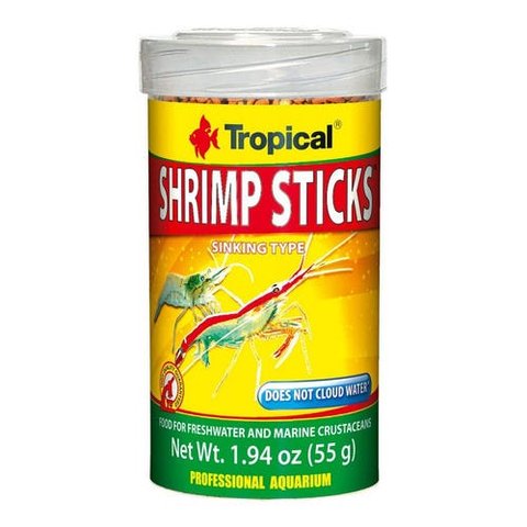 Tropical Shrimp Sticks 55G para Peixes Camarões e Crustaceos - Un