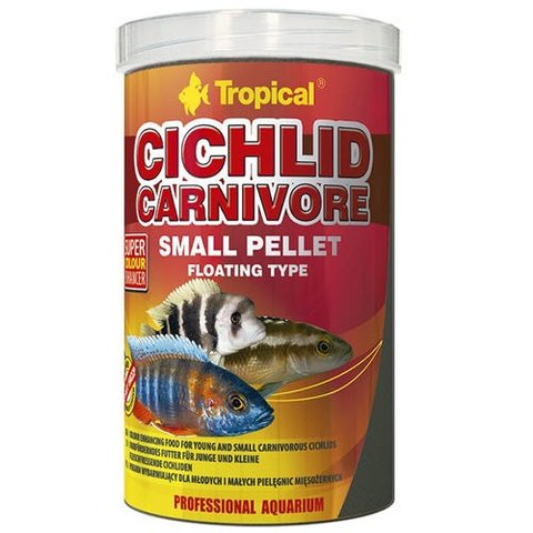 TROPICAL CICHLID CARNIVORE SMALL PELLET 90G - ( TROPICAL CICLIDEOS CARNIVOROS )