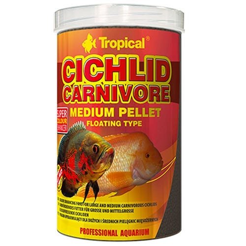 TROPICAL CICHLID CARNIVORE MEDIUM PELLET 360G - ( TROPICAL CICLIDEOS CARNIVOROS )