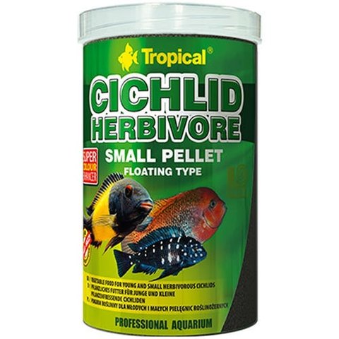 TROPICAL CICHLID HERBIVORE SMALL PELLET 90G - ( TROPICAL CICLIDEOS HERBIVOROS )