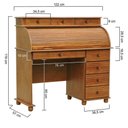 Ver imagem 4 de Escrivaninha Roll 8 Gavetas Maré Amêndoa