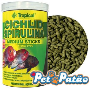 TROPICAL CICHLID SPIRULINA MEDIUM STICKS 360G - UN