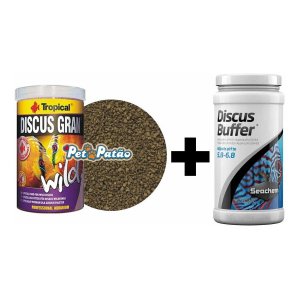 TROPICAL DISCUS GRAN WILD 440G + SEACHEM DISCUS BUFFER 500G