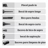 Aspirador Soprador sem Fio Ubs Bateria Recarregavel Sucçao Limpeza Teclado Computador Carro Eletroni - 4