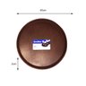 Bandeja Plástica Antideslizante Redonda Marrom 45cm Excalibur - 2