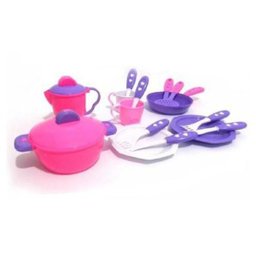 Panelinhas De Brinquedo Kit Cozinha Calesita Rosa - 1
