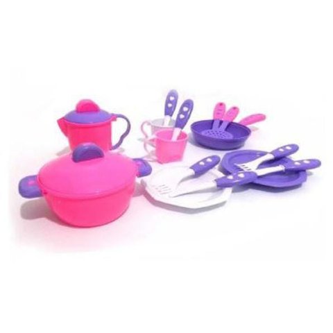 Panelinhas De Brinquedo Kit Cozinha Calesita Rosa