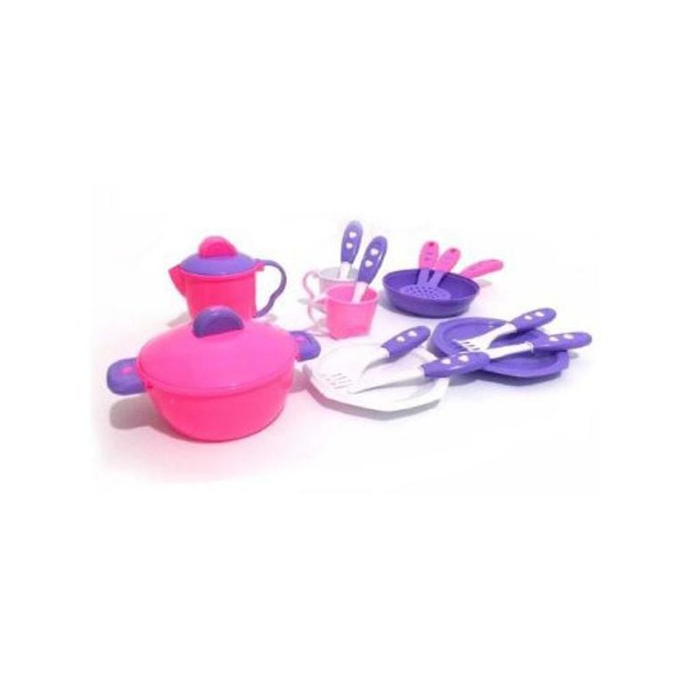Panelinhas De Brinquedo Kit Cozinha Calesita Rosa