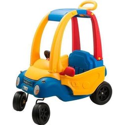 Carrinho Infantil Alça Empurrador Passeio Velotrol Super Pop - 1