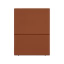 Ver imagem 1 de Cabeceira Estofada Solteiro Luna 90cm Suede Terracota