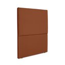 Ver imagem 3 de Cabeceira Estofada Solteiro Luna 90cm Suede Terracota