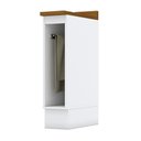 Ver imagem 1 de Balcão Porta Toalha Americana Branco com Tampo Nature - Móveis Henn Branco-nature
