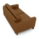 Ver mais imagens de Sofá Sala de Estar Living 3 Lugares 240cm Presley Pés Madeira Couro Caramelo G52 - Gran Belo