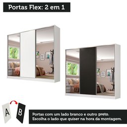 Guarda-roupa Casal 100% Mdf Madesa Royale 3 Portas de Correr com Espelho - 3