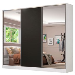Guarda-roupa Casal 100% Mdf Madesa Royale 3 Portas de Correr com Espelho - 4