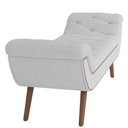 Ver imagem 6 de Puff Recamier Calçadeira 195cm Pés Palito Madeira Venêto P02 Bouclé Branco - Mpozenato