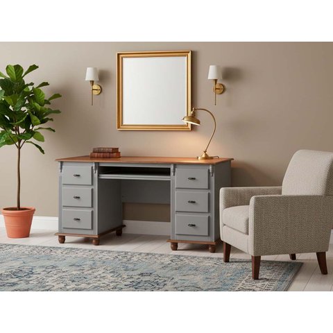 Escrivaninha Linz 6 Gavetas 80 X 176 X 50 Cm (a X L X P)