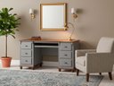 Ver imagem 1 de Escrivaninha Linz 6 Gavetas 80 X 176 X 50 Cm (a X L X P)