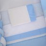 Kit Berço Trança Urso Príncipe Azul Claro- 10 Peças - 5