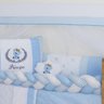 Kit Berço Trança Urso Príncipe Azul Claro- 10 Peças - 2