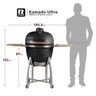 Churrasqueira Kamado Ultra da Rasco Verde C/ Grelha Aço Inox, Suporte e Mesas. Serve até 20 - 4