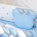 Ver imagem 5 de Kit Berço Trança Completo Baby Azul 12 Peças