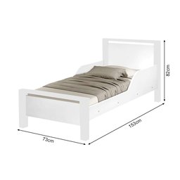 Mini Cama Infantil Montessoriana - Branca - 3
