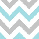 Ver imagem 2 de Papel de Parede Chevron Cinza e Azul Bebê - 3,00x0,50m
